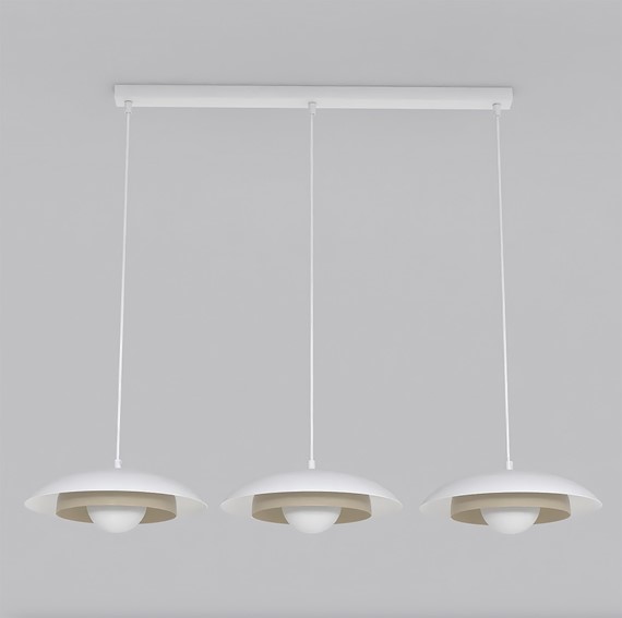 Lampa Wisząca SKIN 3 Beżowy/Biały