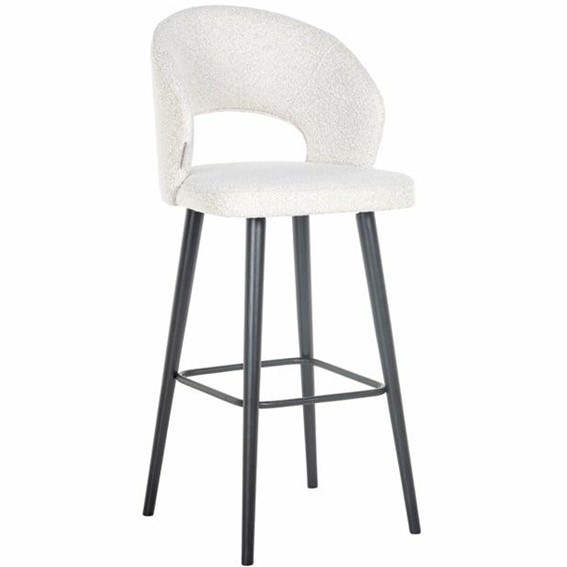 Krzesło Barowe SAVOY BOUCLE 82 Białe