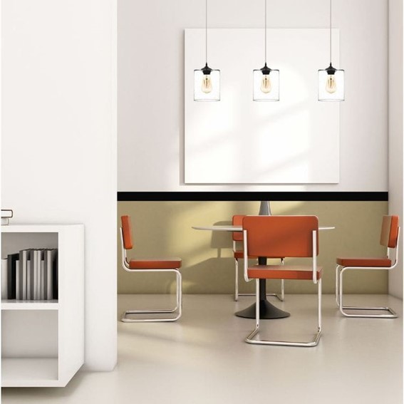 Lampa Wisząca ORVELLA 1S Czarny