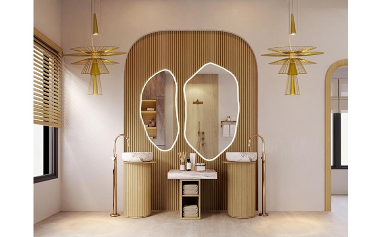 Lampa Wisząca SESTO Złoty