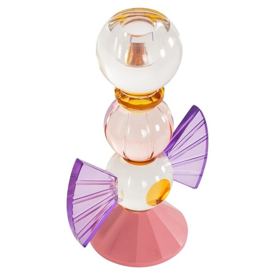 Świecznik LIONY Różowy