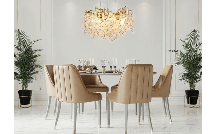 Lampa Wisząca RIVIERA 80 Złoty/Transparentny