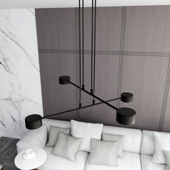 Lampa Wisząca MODUS 4 Czarny