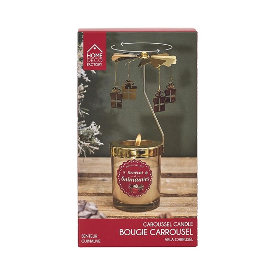 Świeca Zapachowa/Świąteczna KARUZELA Czerwony
