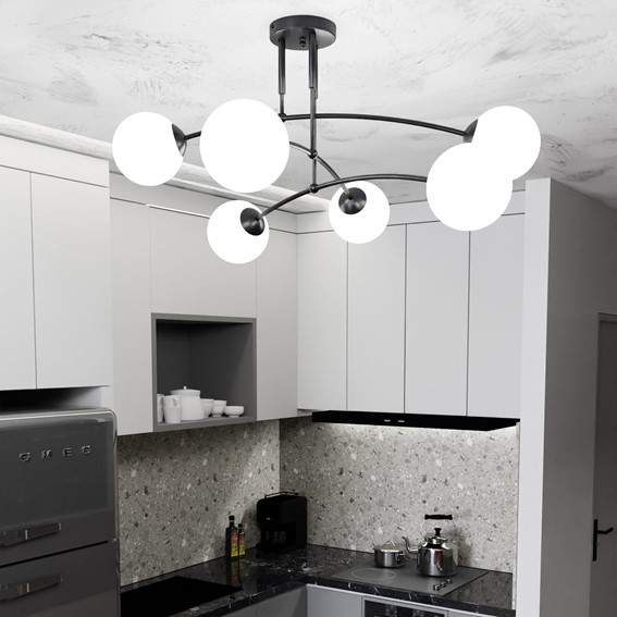 Lampa Sufitowa PREGOS 6 Czarny