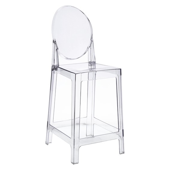 Stołek Barowy VIKI 65cm Transparentny