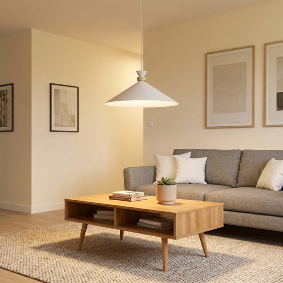 Lampa Wisząca OLIVO 1L Biały
