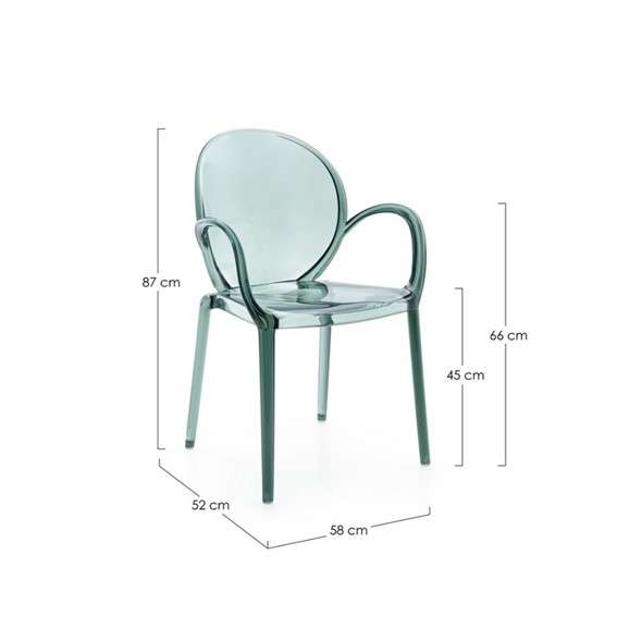 Krzesło Ogrodowe CAMILLA Miętowy