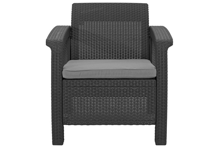 Zestaw Ogrodowy Corfu Fiesta + Lyon 6-Osobowy Grafit