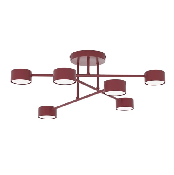 Lampa Sufitowa HALO 6 Burgundowy
