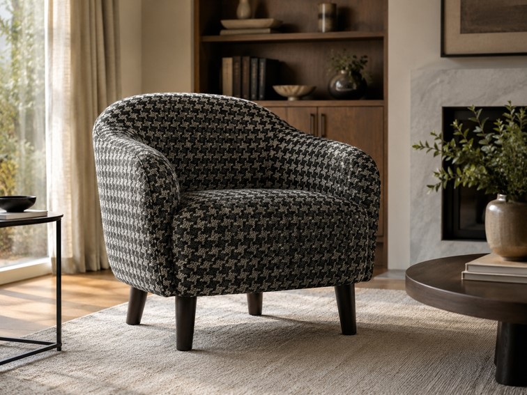 Tkanina RITORNO 02 Czarny/Szary (mb)