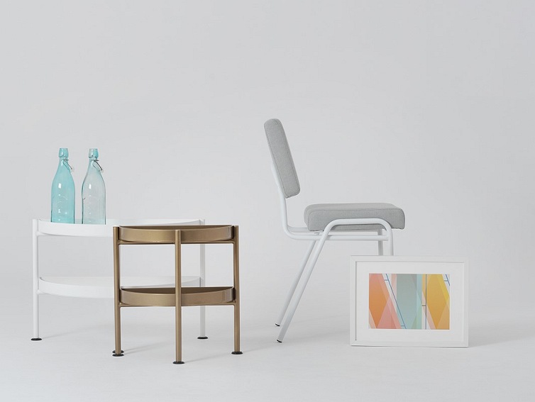 Stolik Kawowy HANNA METAL 40-2F Brązowy