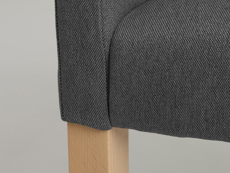 Fotel Wilton Arms 84 60x61x84 Stalowy/Naturalny