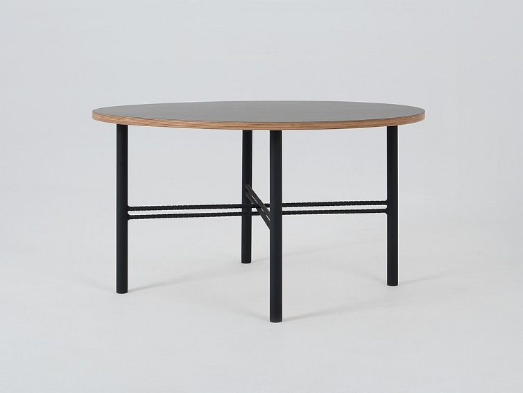 Stół Kawowy PENTO 80 Czarny/Naturalny