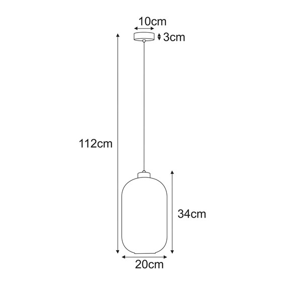 Lampa Wisząca SILVA K-5751 Grafitowy/Czarny