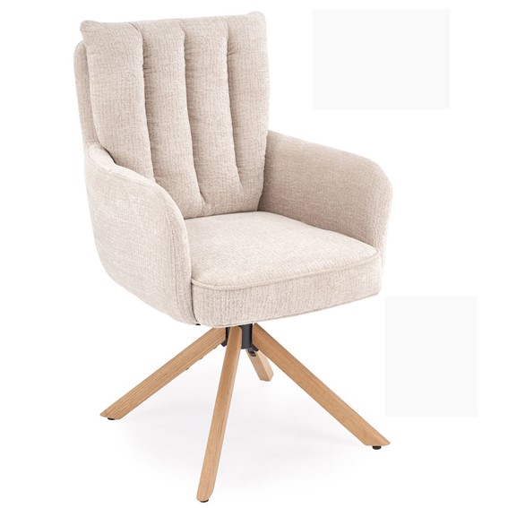 Krzesło K594 Jasny Beżowy/Dąb Naturalny