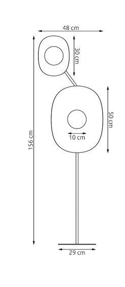 Lampa Podłogowa DELULU LP2 Pomarańczowy