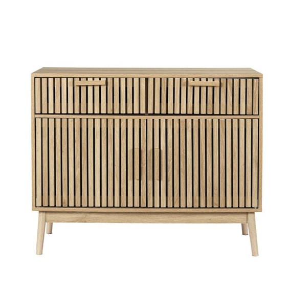 Komoda KLAUS 2 Szuflady, 2 Szafki Naturalny