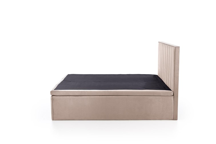 Łóżko Kontynentalne Tapicerowane ASENTO 160x200 Beżowy