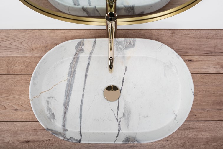 Umywalka Nablatowa NADIA 60 Piaskowy