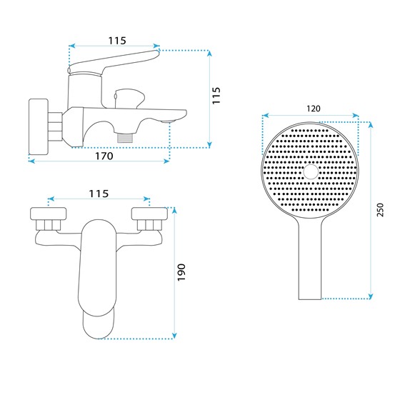Bateria Wannowa MARCO Czarny