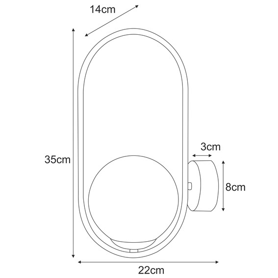 Kinkiet SVEN K-5398 Złoty/Bursztynowy