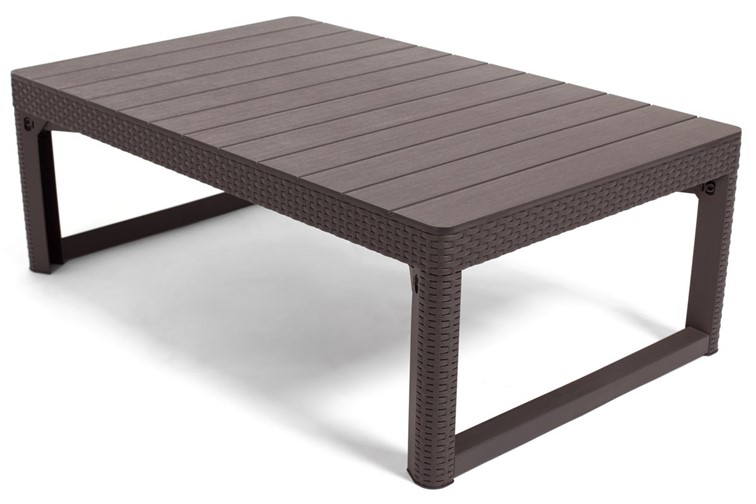 Stół Ogrodowy LYON 71x116x40(65) Brązowy