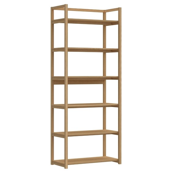 Regał LUDZA 6 Półek Dąb Naturalny