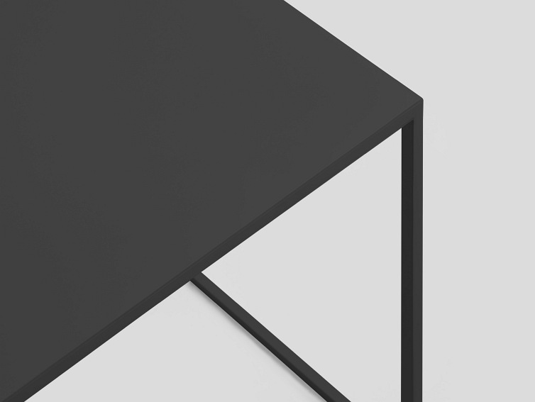 Stół Kawowy Tensio Metal 80x80 Czarny