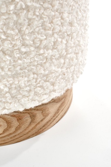 Zestaw 2 Puf Cancun 38x43 Kremowy/Naturalny