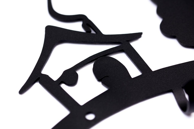 Wieszak Ścienny Domek 4x41x28 Czarny