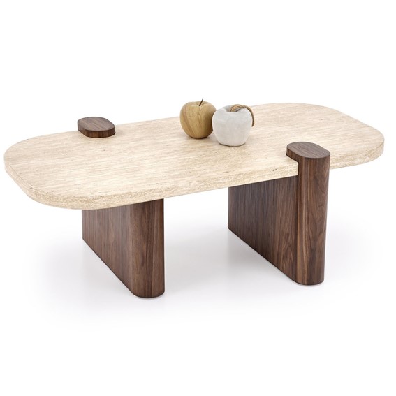 Ława CANOA Trawertyn/Orzechowy