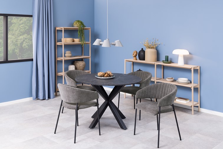 Krzesło ANN Czarny/Szary