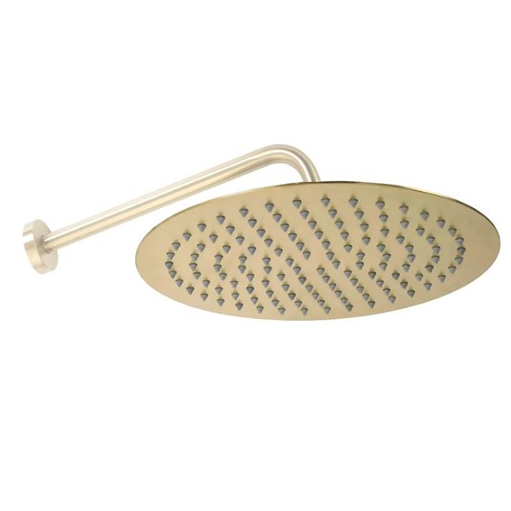 Deszczownica Okrągła Złoty Szczotkowany