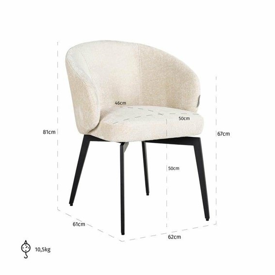 Krzesło AMPHARA Biały