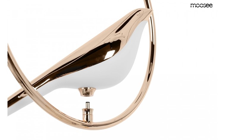 Lampa Wisząca BIRD DISC Złoty/Biały