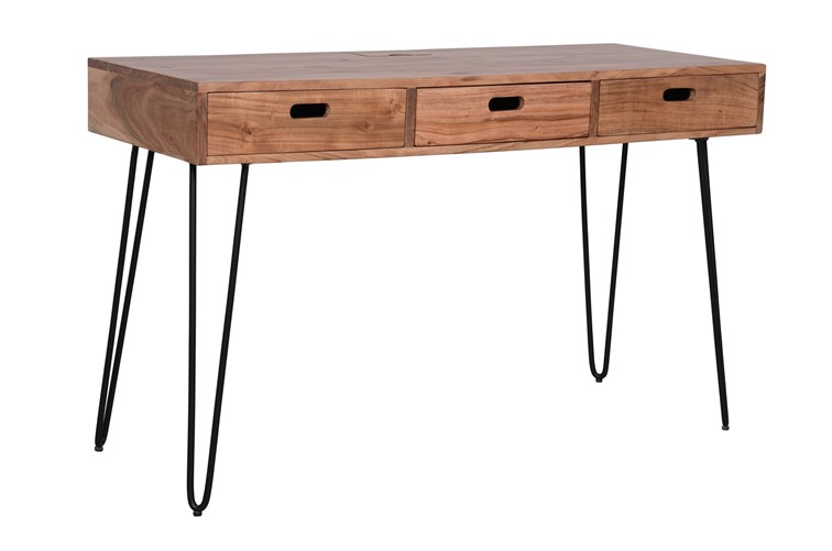 Biurko AVOLA AV2085-5020 Brązowy/Czarny