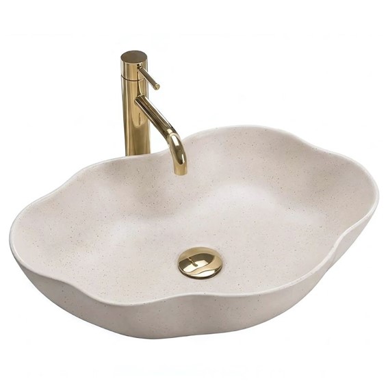 Umywalka Nablatowa PEARL WARM Beżowy