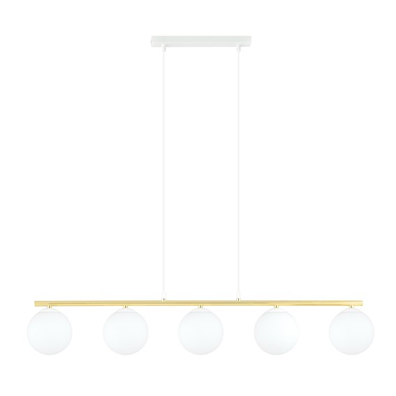 Lampa Wisząca ALLORA 5 Biały/Opal
