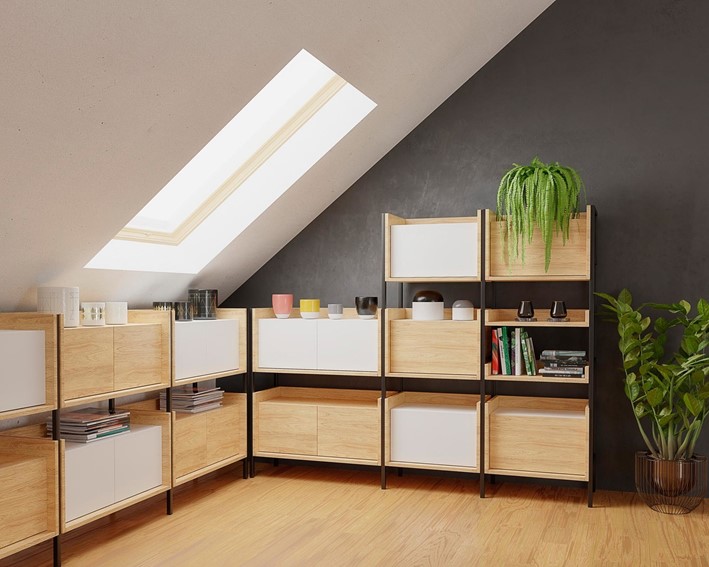 Stelaż MOBIUS 145 Czarny