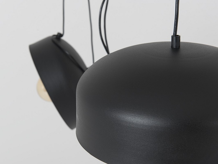 Lampa wisząca POPO FLAT L 2 – czarny