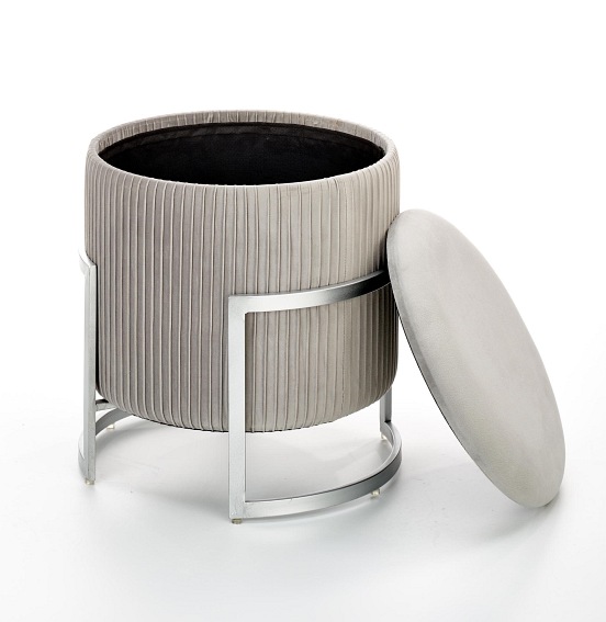 Pufa CRICKET Jasny Popiel