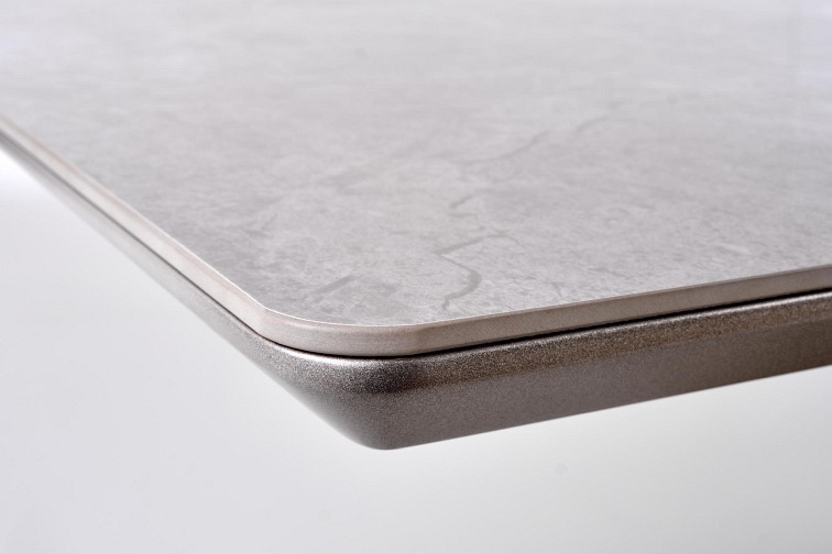 Stół Rozkładany Valentino 90x160 Popielaty/Złoty