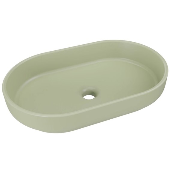 Umywalka Nablatowa RIVER Zielony Mat