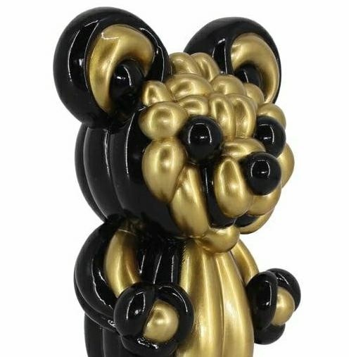 Dekoracja SILLY Czarny/Złoty