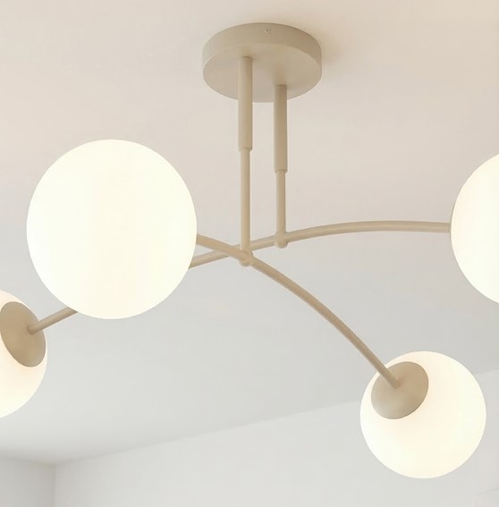 Lampa Sufitowa PREGOS 4 Beżowy/Biały