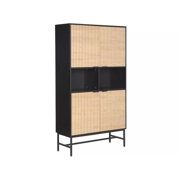 Regał MAGO R1 Dąb/Czarny Mat