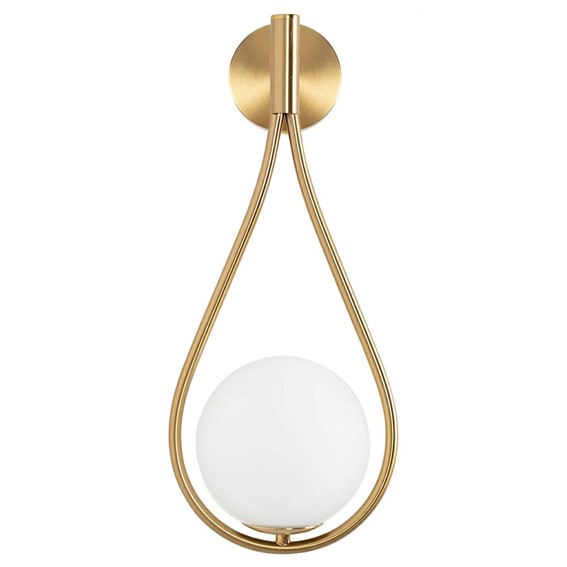 Lampa Ścienna ROMA Złoty/Biały