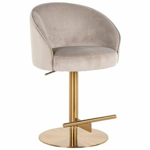Krzesło Barowe ZABI Złoty/Beżowy