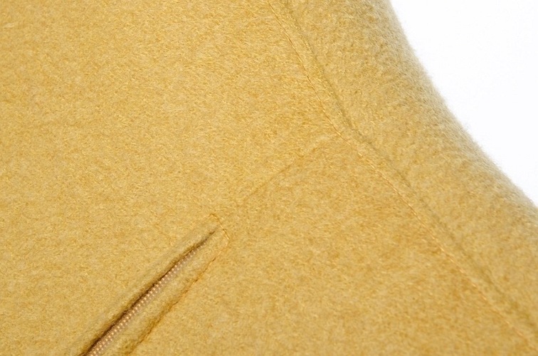 Fotel EGG Szeroki Musztardowy